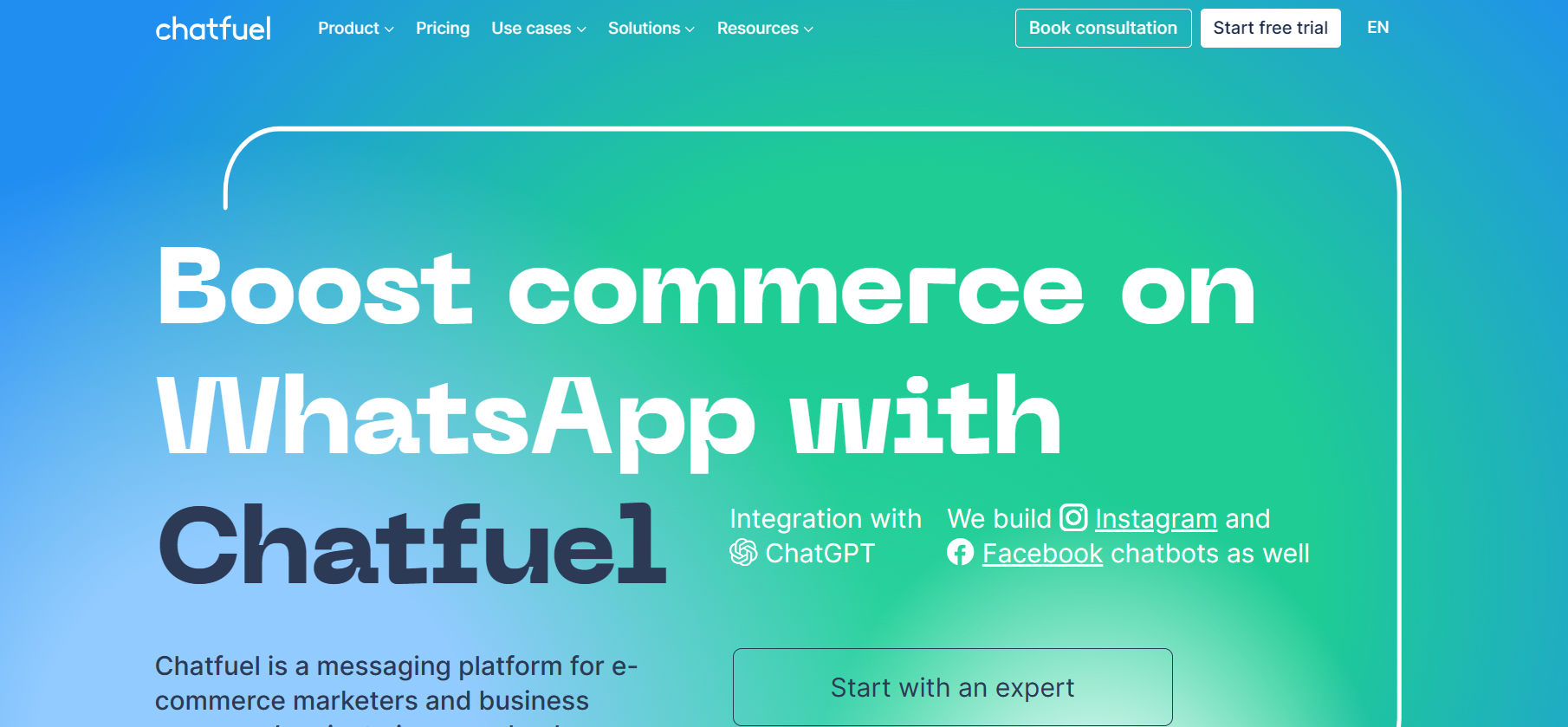 Chatfuel is AI powered tool for e-commerce and business